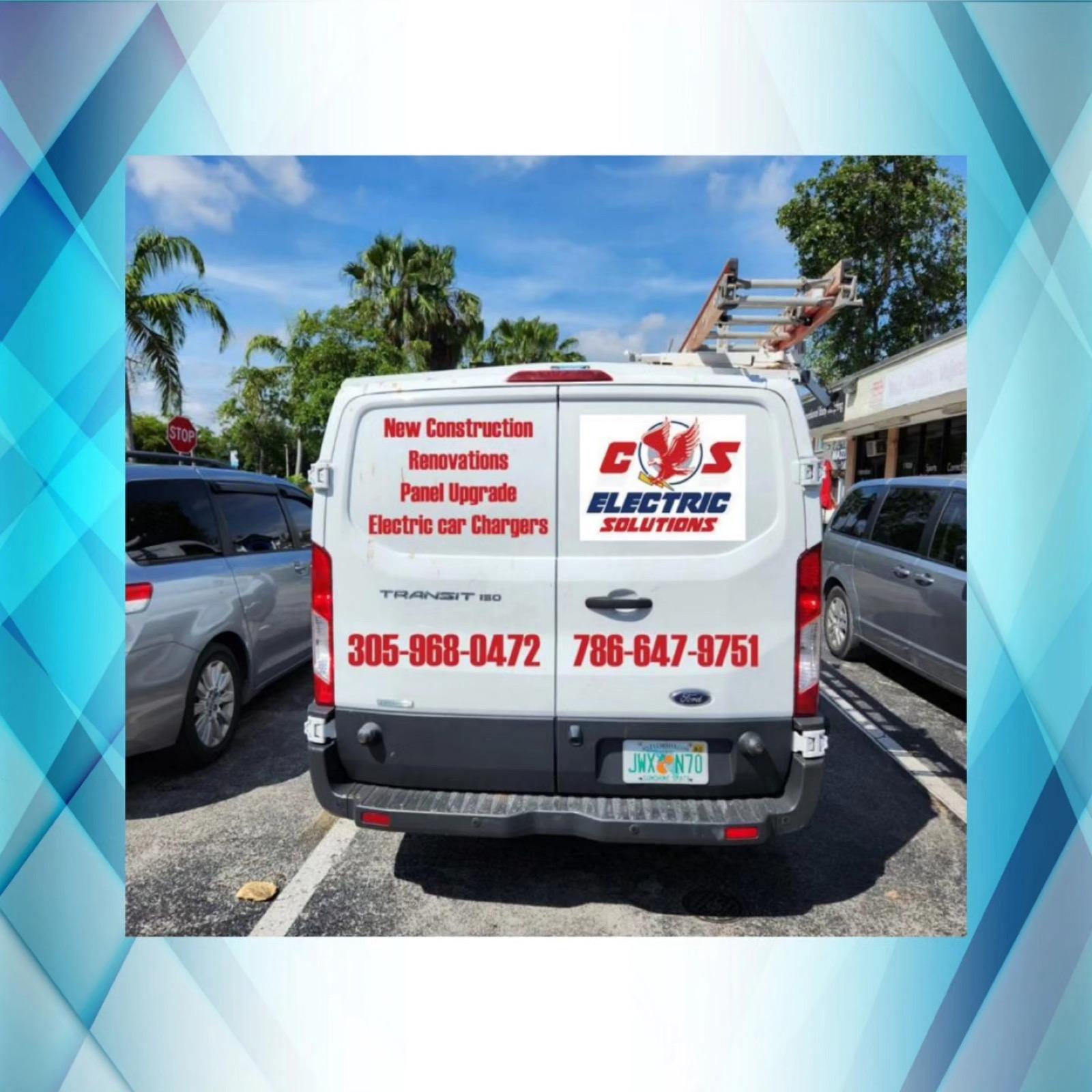 Van lettering for CVS Electric