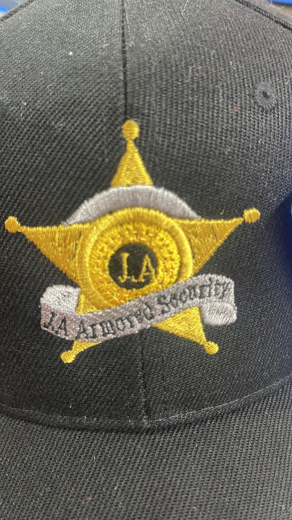 Embroidered security badge