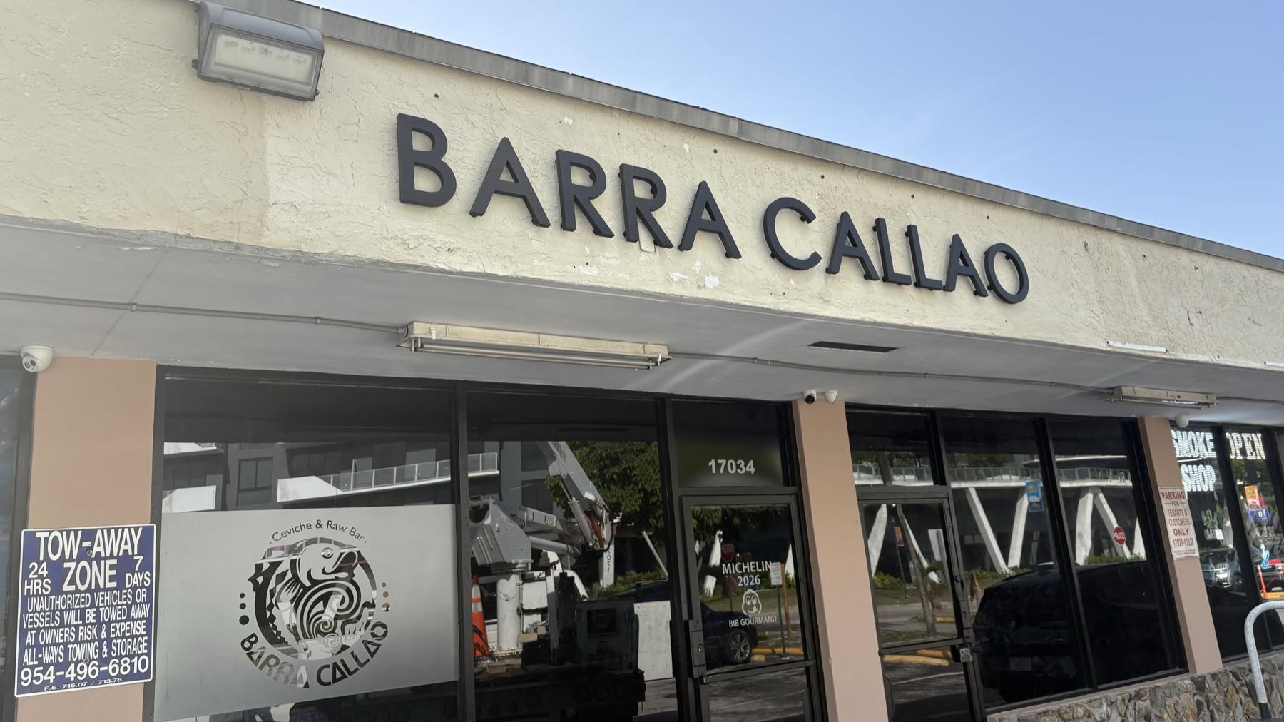 Barra Callao channel letters